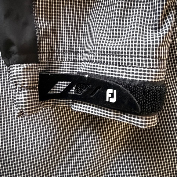 Footjoy DJ Hydrolite Grey/White/Black Full Zip Rain Wind Golf Jacket Mens Medium - Picture 6 of 9